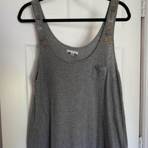 Flowy Tank with Beading